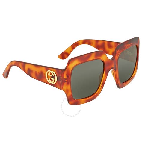 gucci 58mm oversize square sunglasses|gucci brown havana oversized sunglasses.